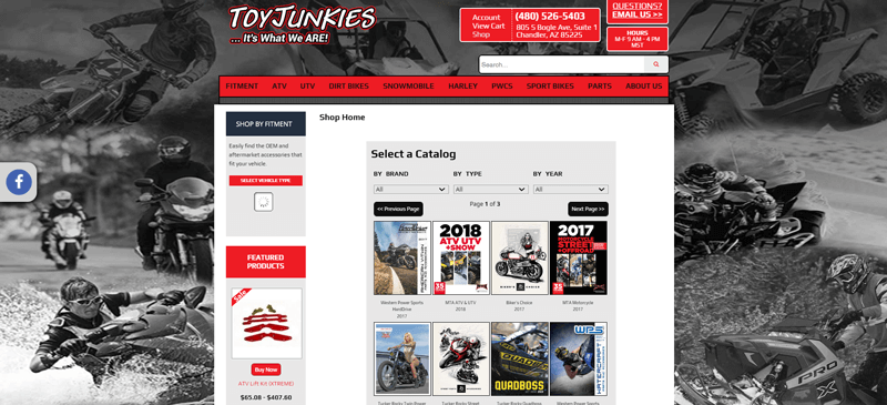 ToyJunkies Catalog Page
