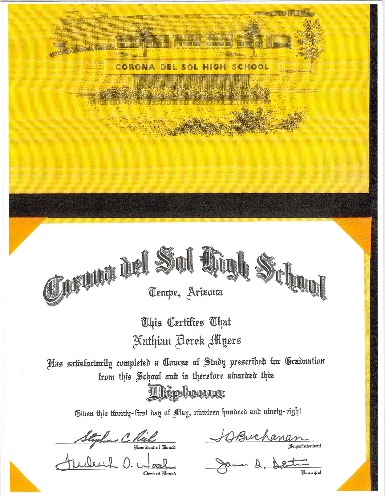 Corona Del Sol High School Diploma Corona Del Sol High School Diploma