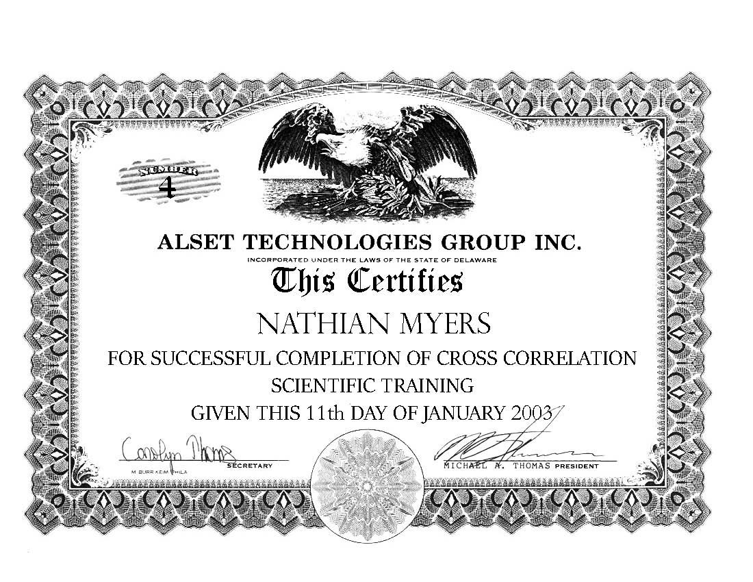Alset Tech Group Cross Correlating Scientific Consultant Certificate Alset Tech Group Cross Correlating Scientific Consultant Certificate