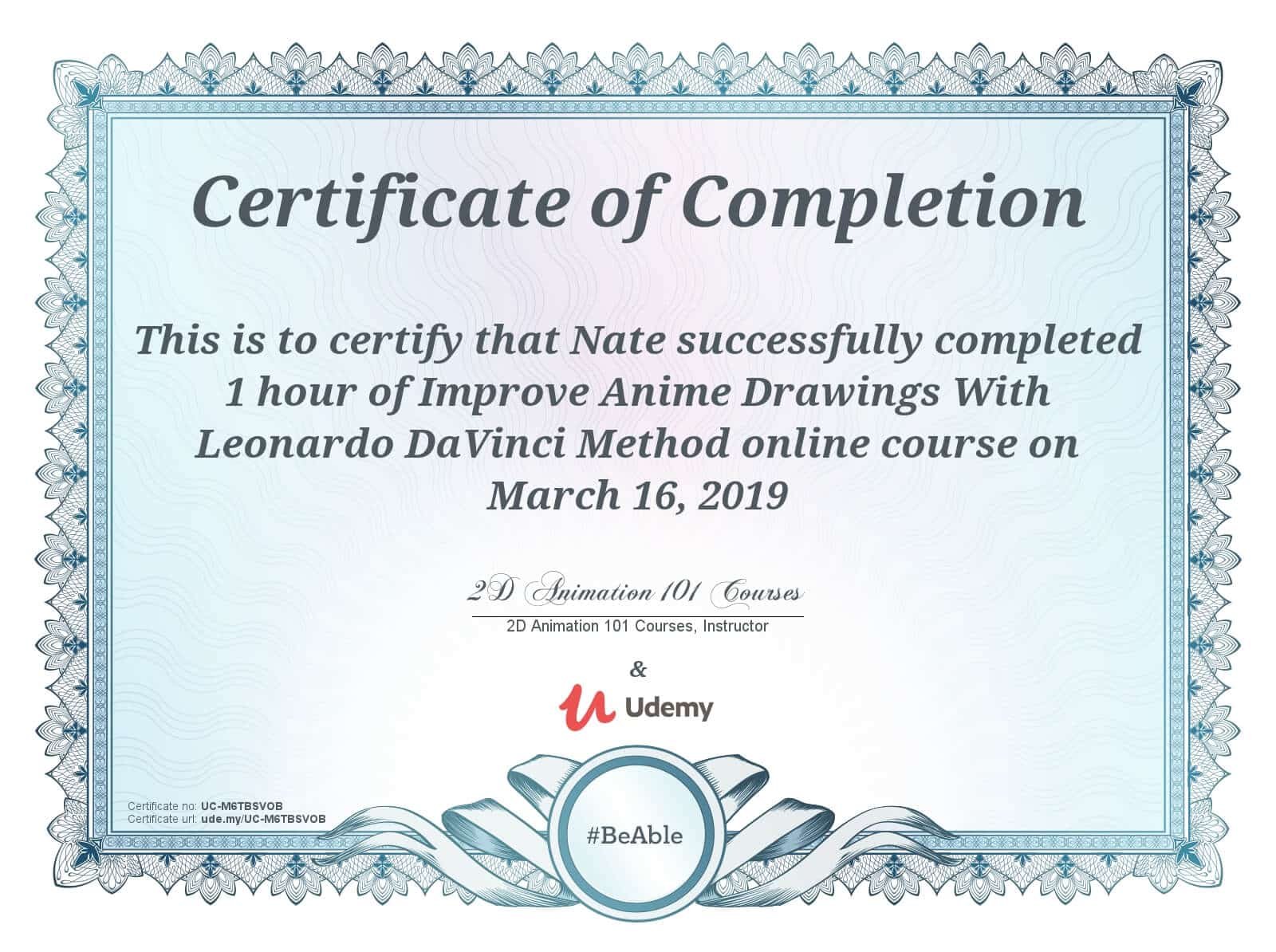 Leonardo DaVinci Method Anime Drawing Certification Leonardo DaVinci Method Anime Drawing Certification