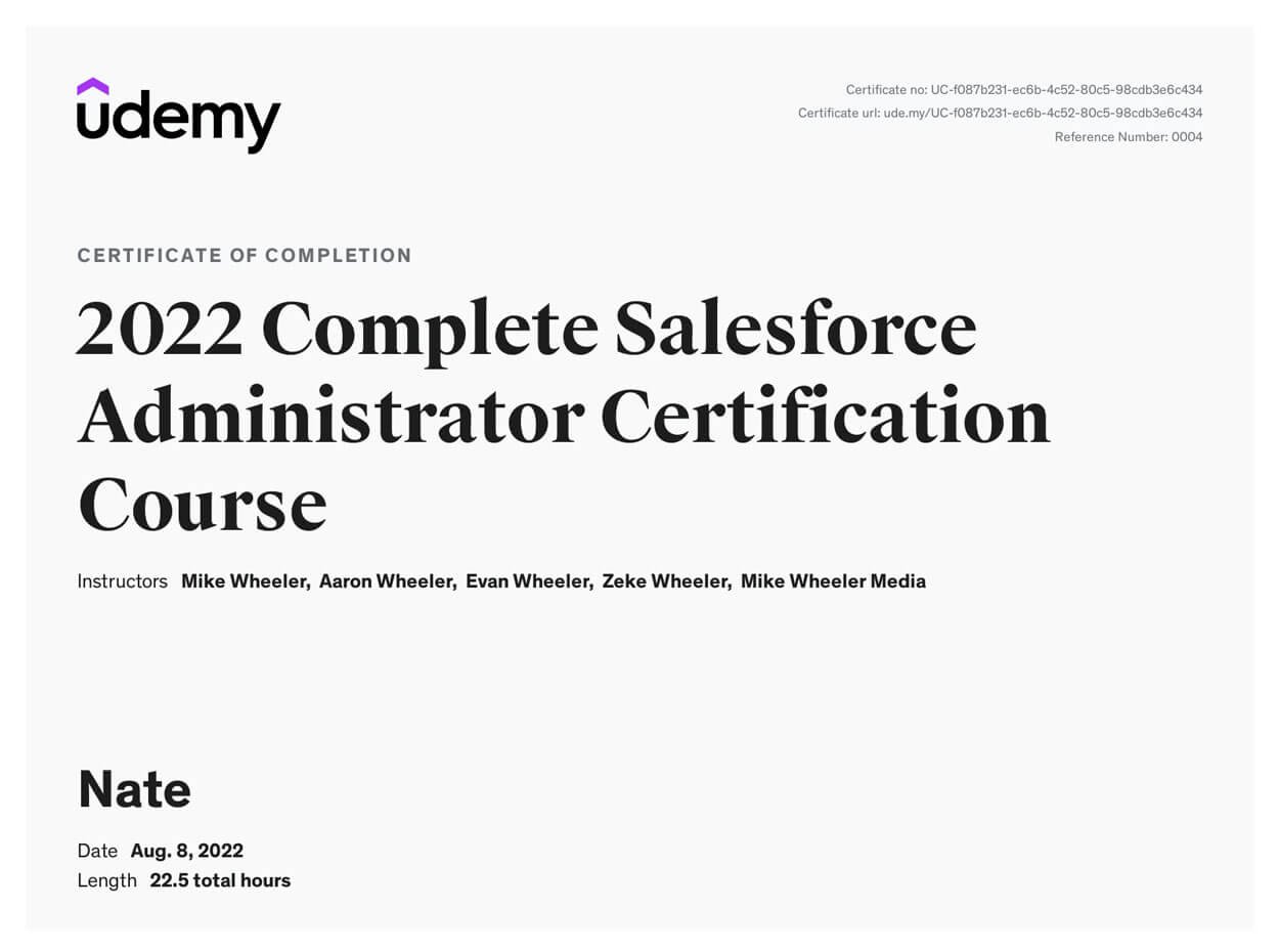 2022 Salesforce Administrator Certification 2022 Salesforce Administrator Certification
